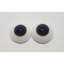 Prestige Solid Flat Back Eyes - Chocolate Brown