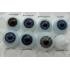 SMALL IRIS - Ultra Newborn Glass Eyes - Just Born Blue