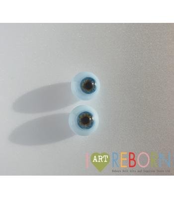  Ultra Newborn Prestige Solid Flat Back Eyes - TURQ Blue